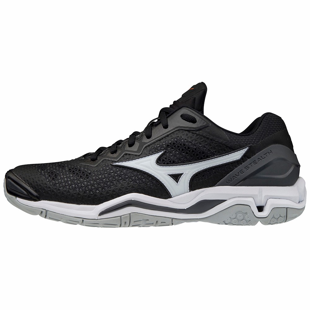 Mizuno Men's Wave Stealth V Handball Shoes Black/White (X1GA180050-REL)